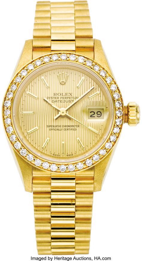 used gold rolex women& 39